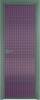Межкомнатная дверь Profil Doors 4 AX цвет профиля Зеленый воск, стекло безопасное 6 мм мору фиолетовое 700x2000