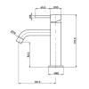 Смеситель для раковины AQUAme Siena AQM6210GM металл фото 2