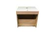 Тумба с раковиной Sintesi STL.W7015_78728MW подвесная, белый матовый, светло-коричневый фото 9