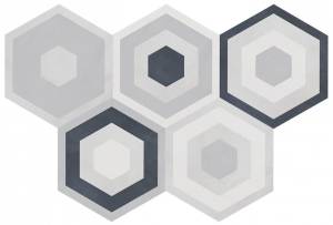 Декор Geotiles Starkdeck Gris Compacglass 25.8x29