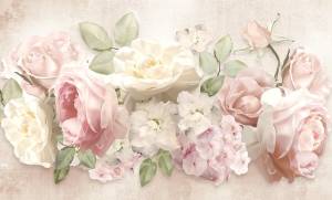 3D Фотообои Artegrafico «Букет нежных цветов» PRV-004 песок