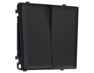 Комплект механизма 2-клавишного перекрестного выключателя Ambrella Volt Sigma MS983030 черный мягкое касание