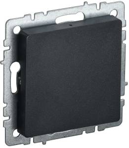 Заглушка с суппортом IEK Brite BR-PL10-K02 черный