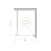 Душевая перегородка BelBagno KRAFT-L-1-70-C-NERO стекло прозрачное, профиль черный, 70x195 фото 4
