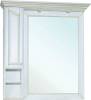 Зеркало Bellezza Рим 110 L белое патина золото