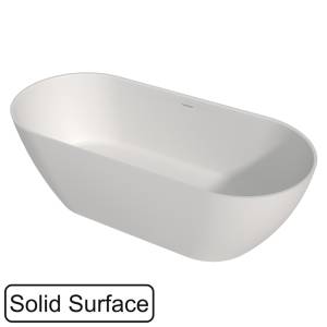 Ванна из искусственного камня WHITECROSS Tawna 0218.165080.200 белый матовый, 165x80