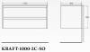 Тумба с раковиной Belbagno Kraft KRAFT-1000-2C-SO-CG 100x46x50 Cemento Grigio подвесная с двумя выкатными ящиками фото 6