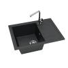 Мойка кухонная Maretti Kitchen FL575-BL черный, 57.5x47 фото 2
