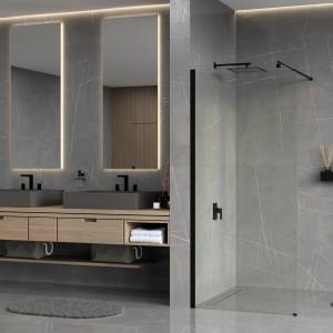 Душевая перегородка Wasserkraft Rur 30W40MB профиль матовый черный, стекло прозрачное, 120x200