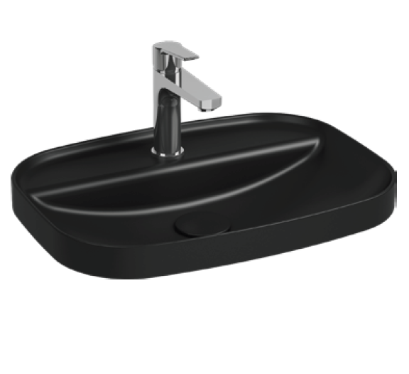 Раковина Isvea Infinity 55 10NF50055SV-2N черный матовый, 55x40