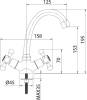 Смеситель для раковины Milardo Duplex DUPSB00M01 фото 2