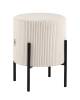 Пуф Stool Group Кейси vd-keysi-cl-bone молочный, велюр рельефный