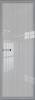 Межкомнатная дверь Profil Doors 1 AGN цвет профиля Серебро, стекло безопасное 4 мм страйп 700x2000