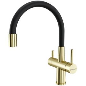 Смеситель для кухни Kuchenstern Wurm-FE 750GL80 золотой