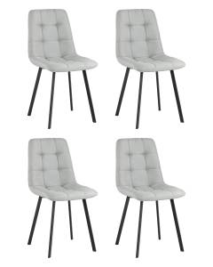 Набор из 4 стульев Stool Group Chilly OS-2011-V seat 1009-34 DUAL X4 светло-серые