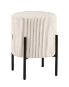 Пуф Stool Group Кейси vd-keysi-cl-bone молочный, велюр рельефный