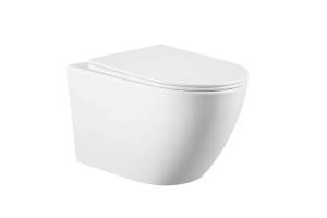 Унитаз подвесной CHARUS Torre Bianca EWC700-121W Estella Rimless безободковый, с горизонтальным выпуском, белый