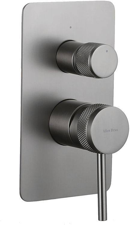 Смеситель для душа Allen Brau Priority X2 5.31011-MG встраиваемый, графит брашированный