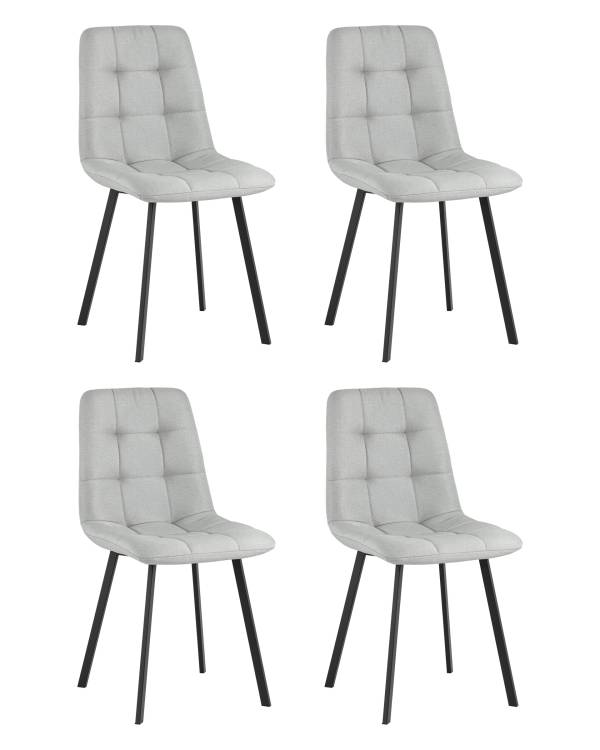 Набор из 4 стульев Stool Group Chilly OS-2011-V seat 1009-34 DUAL X4 светло-серые