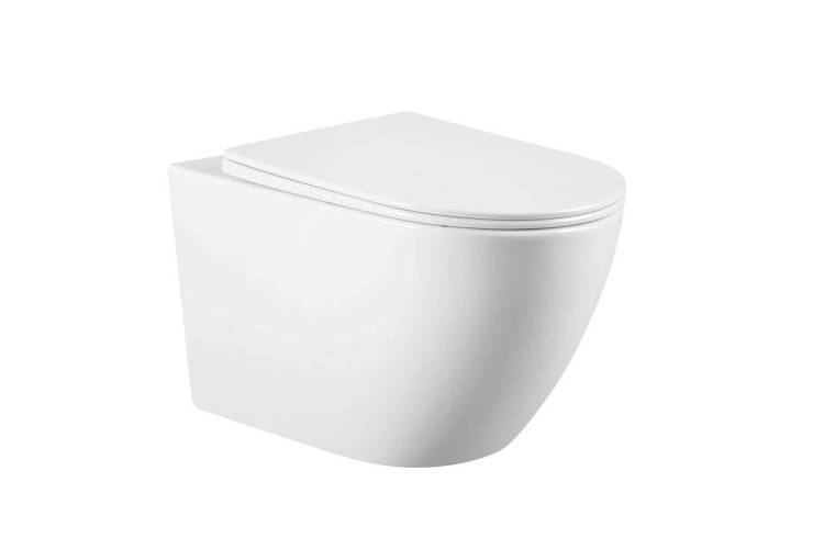 Унитаз подвесной CHARUS Torre Bianca EWC700-121W Estella Rimless безободковый, с горизонтальным выпуском, белый