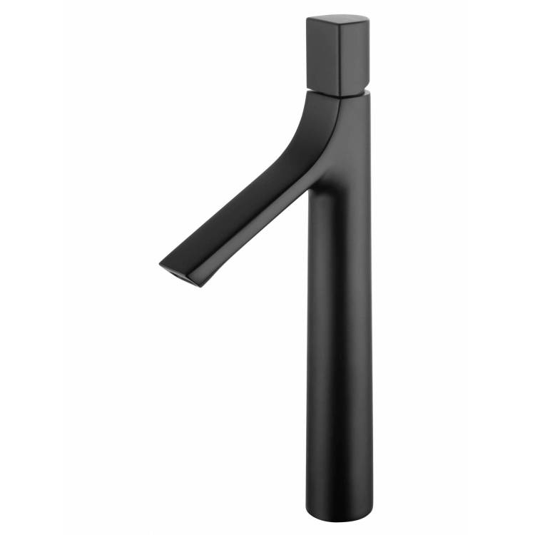 Смеситель для раковины Wonzon & Woghand WW-H1011-MB высокий, черный матовый