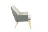 Кресло Stool Group Харви QH-8312K-WL 263-3+XC309-8 серый с серой экокожей, деревянные ножки фото 3