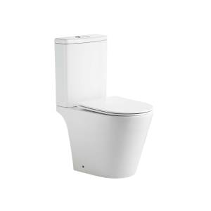 Унитаз-компакт Aquatek Либерти AQ2999T-00 безободковый, сиденье микролифт, белый