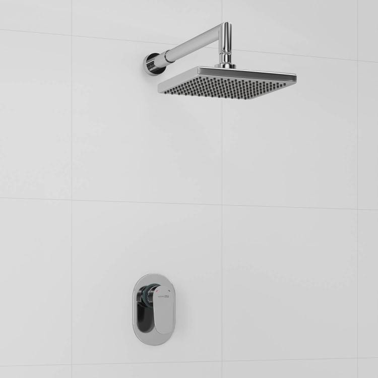 Душевой комплект Wasserkraft A12028 встраиваемый, с верхней душевой насадкой, хром