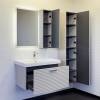 Тумба с раковиной Comforty Касабланка-80 00-00015382 подвесная, серый шелк фото 4