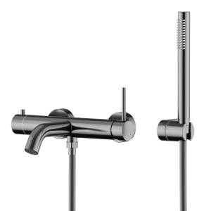 Смеситель для ванны Knotlor Eclipse SS-23/GM вороненая сталь