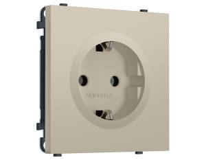 Комплект механизма электрической розетки с заземлением Ambrella Volt Sigma MS346010 кашемир