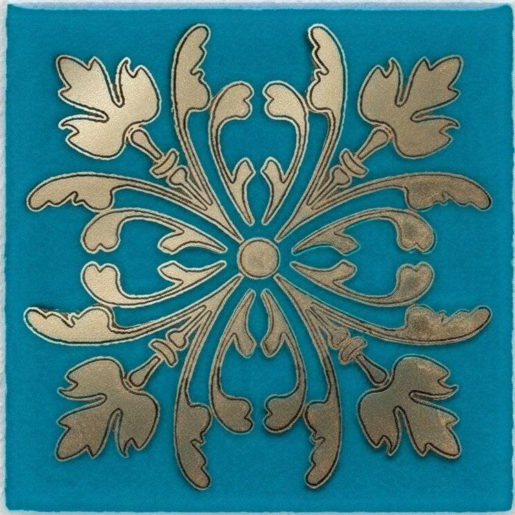 Вставка Kerama Marazzi Клемансо HGD/D252/5246 Бирюзовый 4.9x4.9