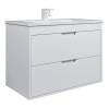Тумба с раковиной Uperwood Modul подвесная, матовая, белая, 80 см фото 2
