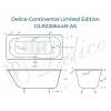 Чугунная ванна Delice Continental Limited Edition DLR230644R-AS 165x70 с антискользящим покрытием фото 2