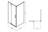 Душевой уголок Royal Bath Bern BERN-V RB8090-T-BL профиль черный, стекло прозрачное, 90x80x195 фото 2
