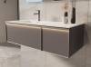 Тумба с раковиной Vincea Elise 1200 2 выкатных ящика, серый матовый фото 3