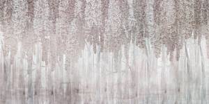 3D Фотообои Artegrafico «Ниспадающие лианы с цветами в бежевых тонах» IL-014 акварель