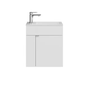 Тумба с раковиной Kerama Marazzi Lato белая глянцевая, 50 см, раковина LA.wb.50