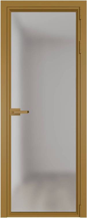 Межкомнатная дверь Profil Doors 1 AV цвет профиля Золото, стекло безопасное 6 мм матовое 700x2000