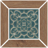 Вставка Kerama Marazzi Тровазо ID155 наборный бежевый тёмный матовый 13x13x0.9