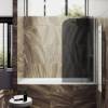 Шторка на ванну MaybahGlass MGV-604-5 поворотная, на монопетле, стекло графит матовый, профиль хром матовый, 1400x400
