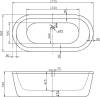 Акриловая ванна BelBagno BB12-1775 180x80 фото 3