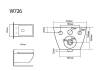 Унитаз подвесной Black&White W-726 безободковый, сиденье микролифт, белый фото 2