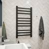 Полотенцесушитель электрический Teymi Modern П 10 E90107 с таймером, черный матовый, 50x100 фото 5