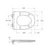 Крышка-сиденье BelBagno BB045/051SC с микролифтом, белое фото 2