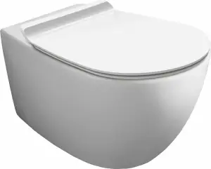 Унитаз подвесной Simas Vignoni VI18bi безободковый, с микролифтом, белый