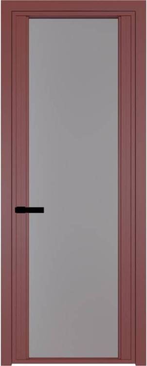 Межкомнатная дверь Profil Doors 2 AGP цвет профиля Красный антрацит, стекло безопасное 6 мм монохром серый 600x2000