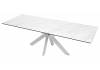 Стол Woodville Belluno 368763 marbles KL-99 белый мрамор матовый/итальянская керамика/белый 160(240)x90x76 фото 7