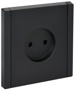 Розетка 1-местная IEK Forte&Piano FP-R10-10-K02 черный