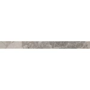 Бордюр Kerama Marazzi Рабат KMB2SPA004BR Стоун Серый Матовый Обрезной 2.5x30